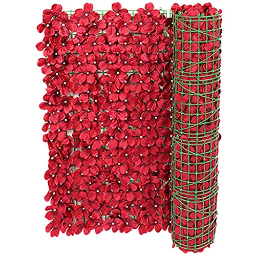 attache brise vue, Confidentialité Clôture écran, écran d'intimité Jardin, Fleur artificielle Trellis clôture Panneaux de jardin Mur Confidentialité...