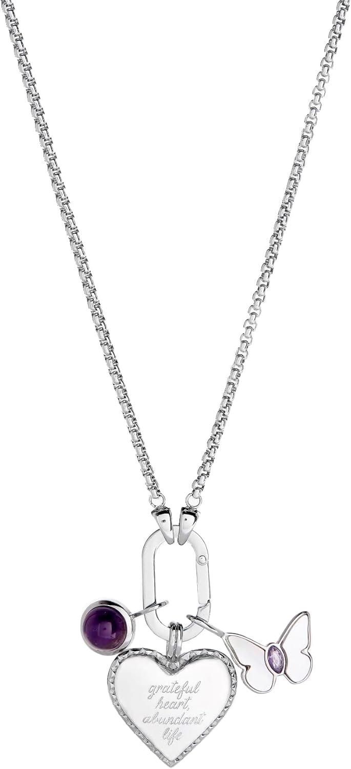 Alex and Ani Heart Trio Interchangeable Charm Necklace