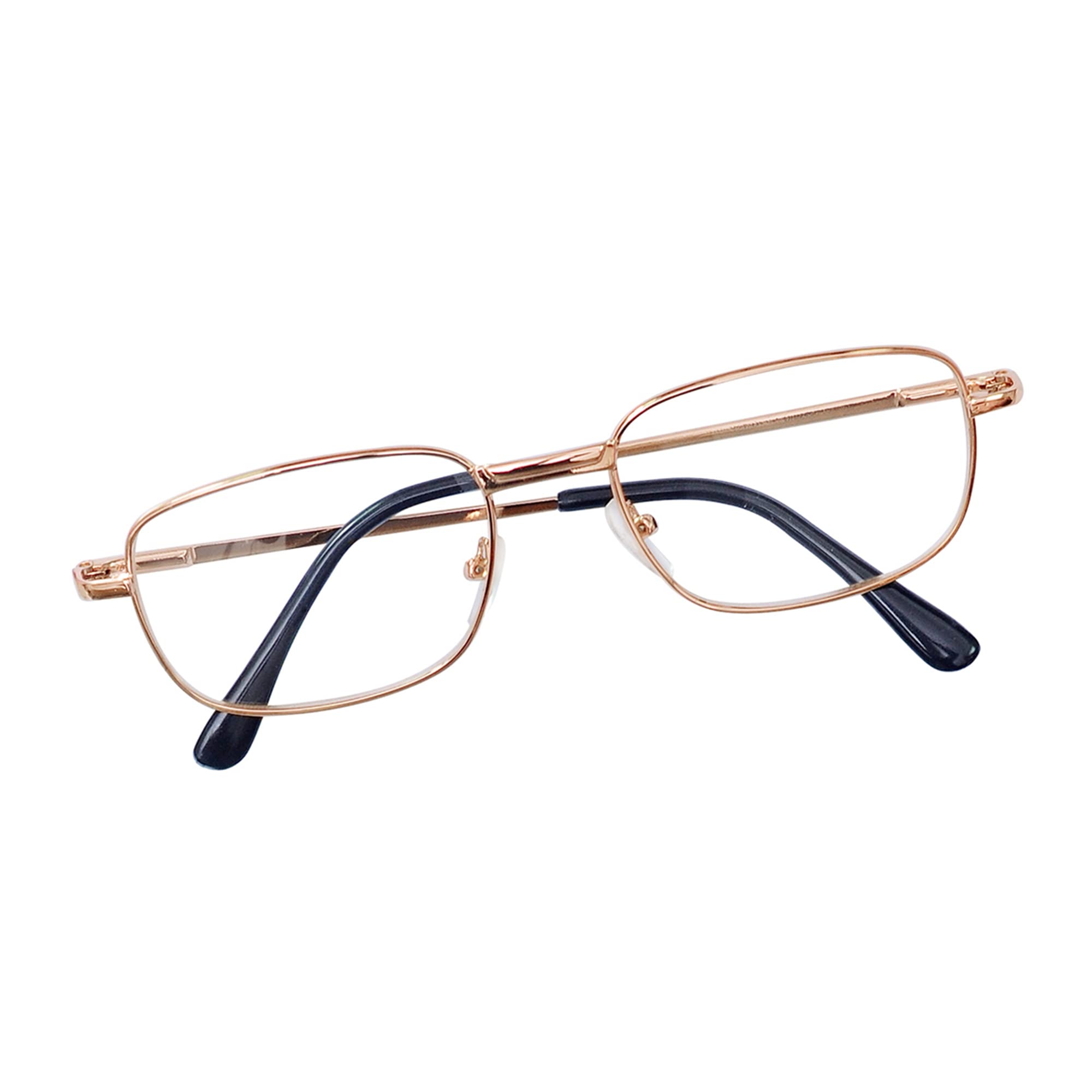 JoXiGo Gafas de Lectura para Hombres y Mujeres Metálica Montura Rectangulares + Correa de Gafas