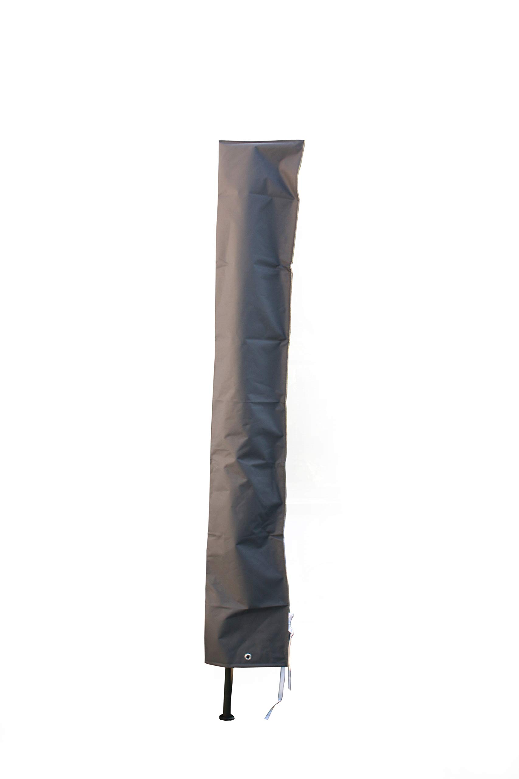 Bambelaa! Funda protectora resistente a la intemperie para sombrillas de jardín, sombrillas de playa, sombrillas de balcón hasta 300 cm de diámetro, color gris