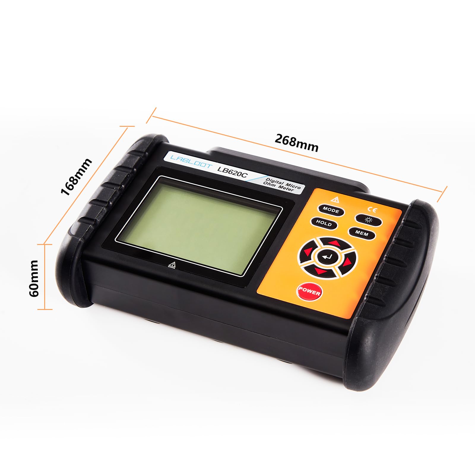 LB620C Digitales DC-Niedrigwiderstandsmessgerät Äquipotentialtest Mikro-Ohmmeter Anschlüsse/Motorwiderstandstester