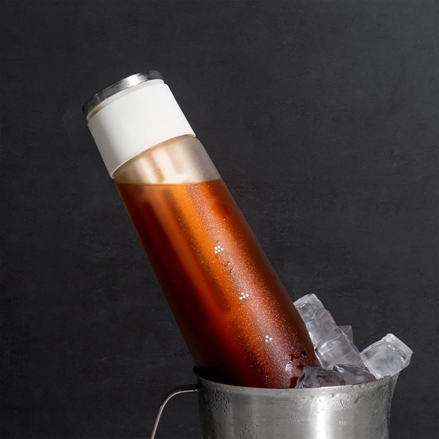 Cold Brewer 600ml Ice Coffee Maker Make Cold Brew Coffee Ice Drip Lay Flat Seal Leak-Proof Perfect for Homemade Iced Coffee and Ice Tea