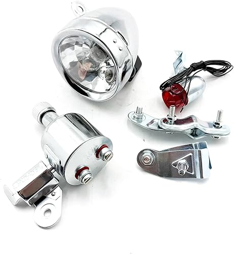 Miniatura 5 de Generador de fricción de bicicleta motorizado Dynamo Head Tail Light LED MTB 12V 6W