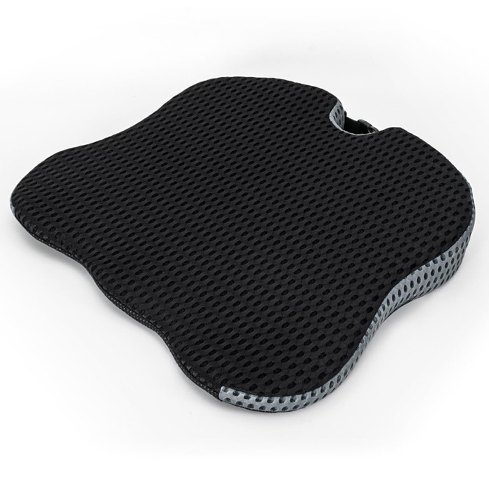 Cojín Universal De Cuña para Coche, Cojín De Asiento De Espuma Viscoelástica, Cojín Transpirable para Asiento De Coche para Oficina, Silla De Ruedas, Asiento De Conducción,Negro