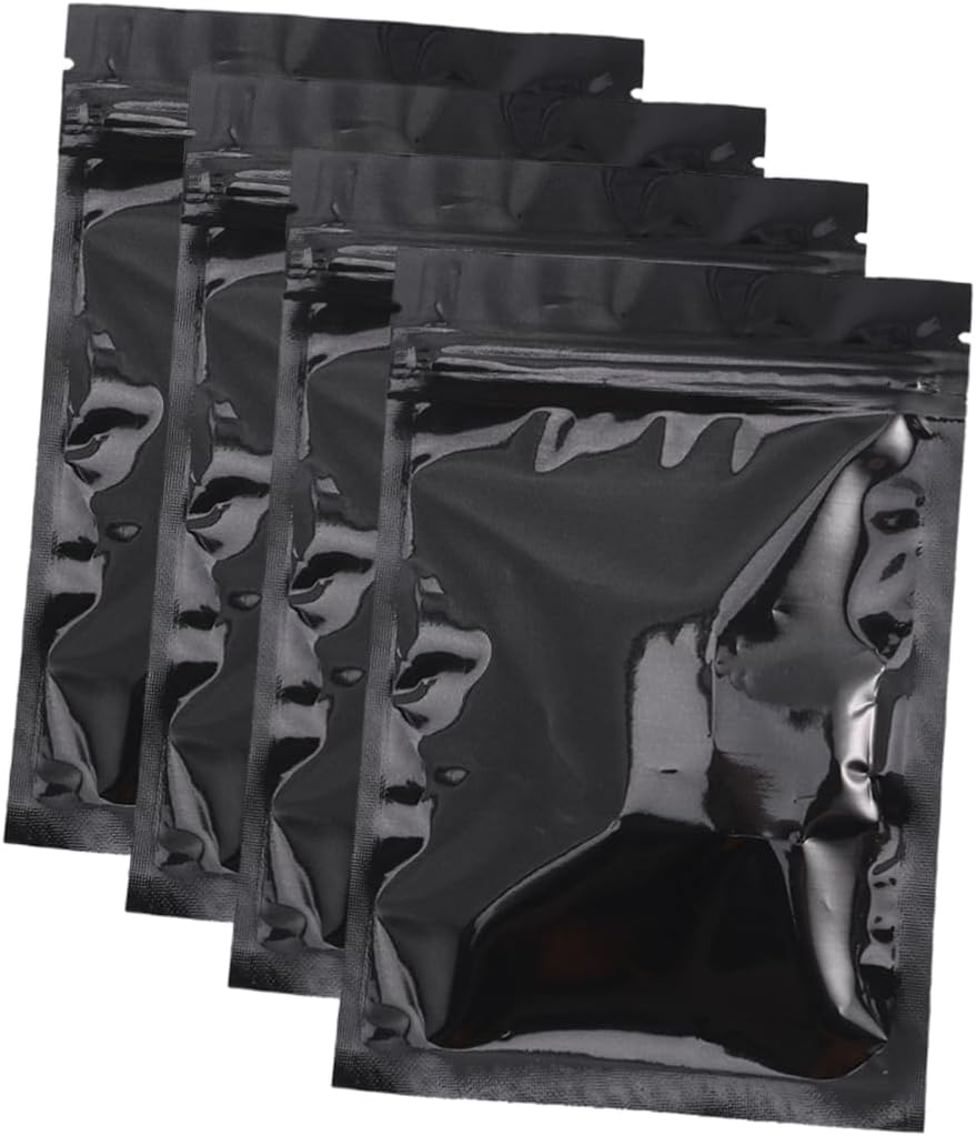 Food Storage Bags Resealable Foil Zipper Sealed 100pcs for Cookies