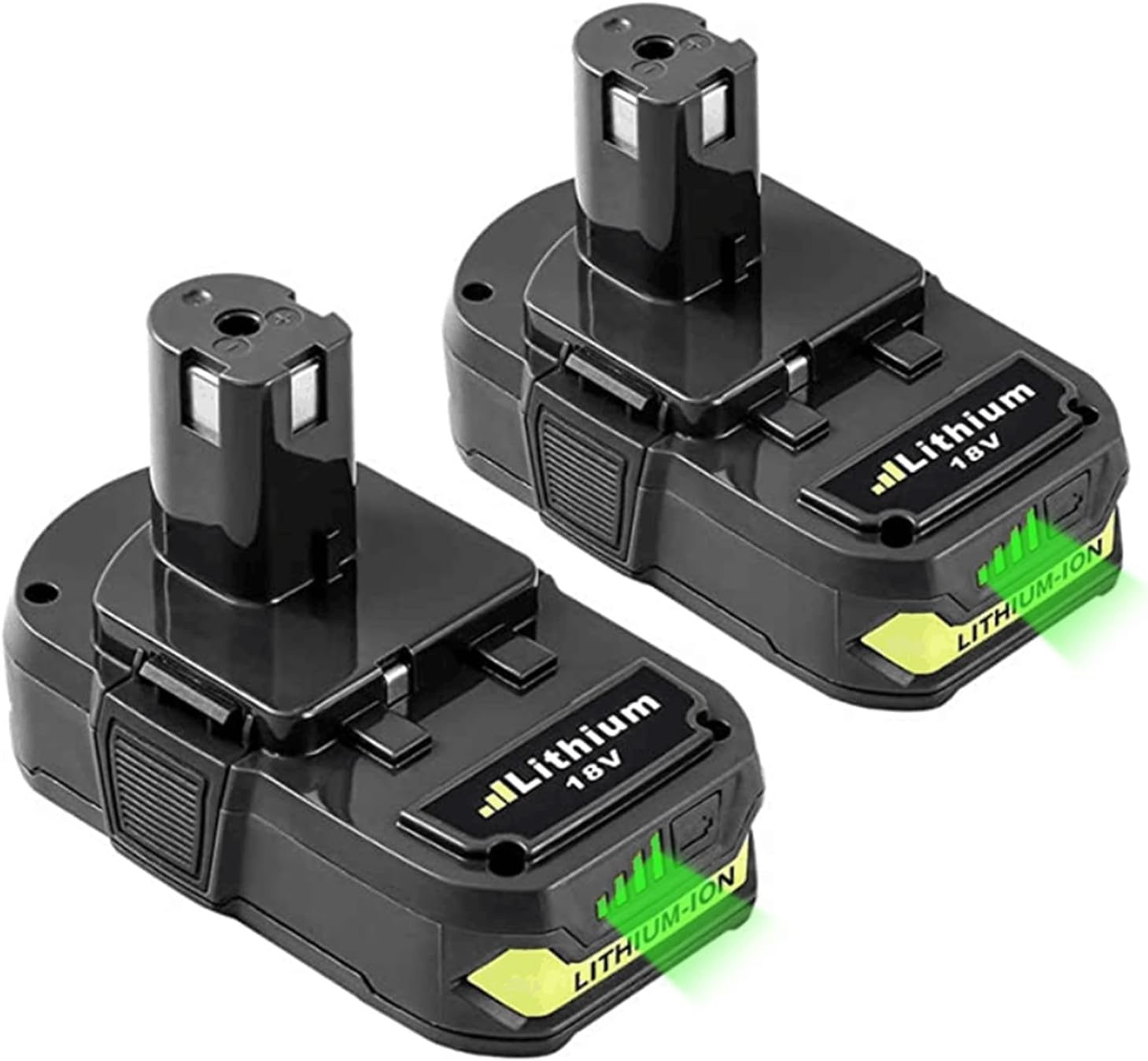 2 Pack P102 Battery Replace for Ryobi 18V Lithium Battery 2.5Ah One+