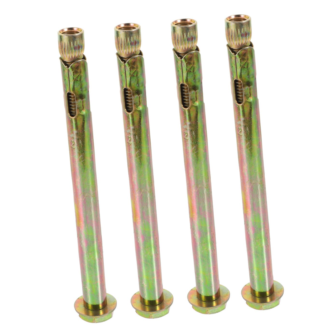 ARTIBETTER 4pcs Carbon Steel Knurled Expansion Anchors Heavy-Duty Concrete Bolts for Easy Installation of Water Heaters Air Conditioners and and Fastening