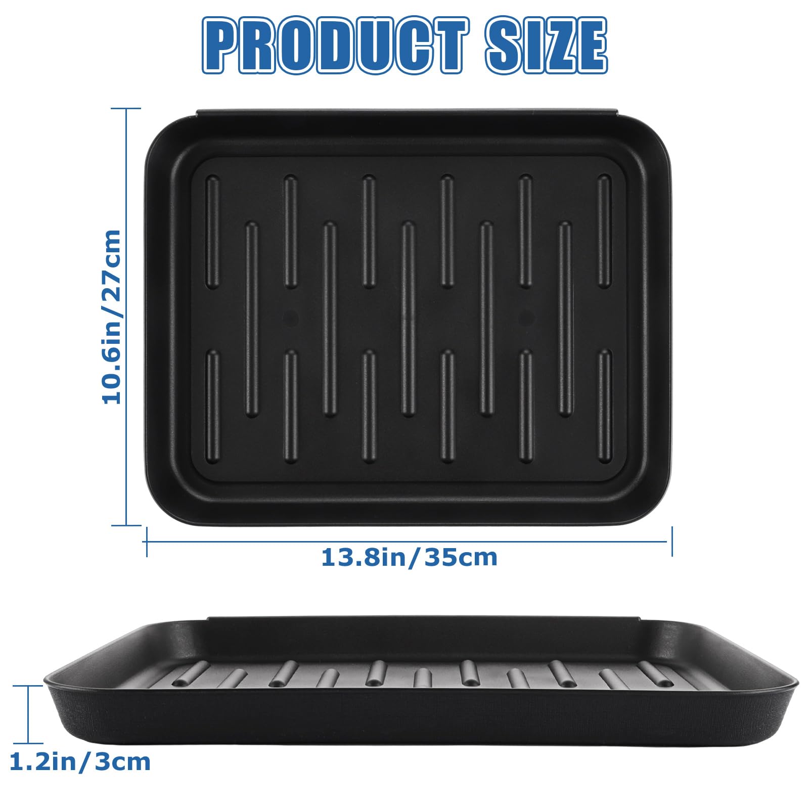 AKOLAFE 6 Pack Plastic Boot Tray Small 13.8