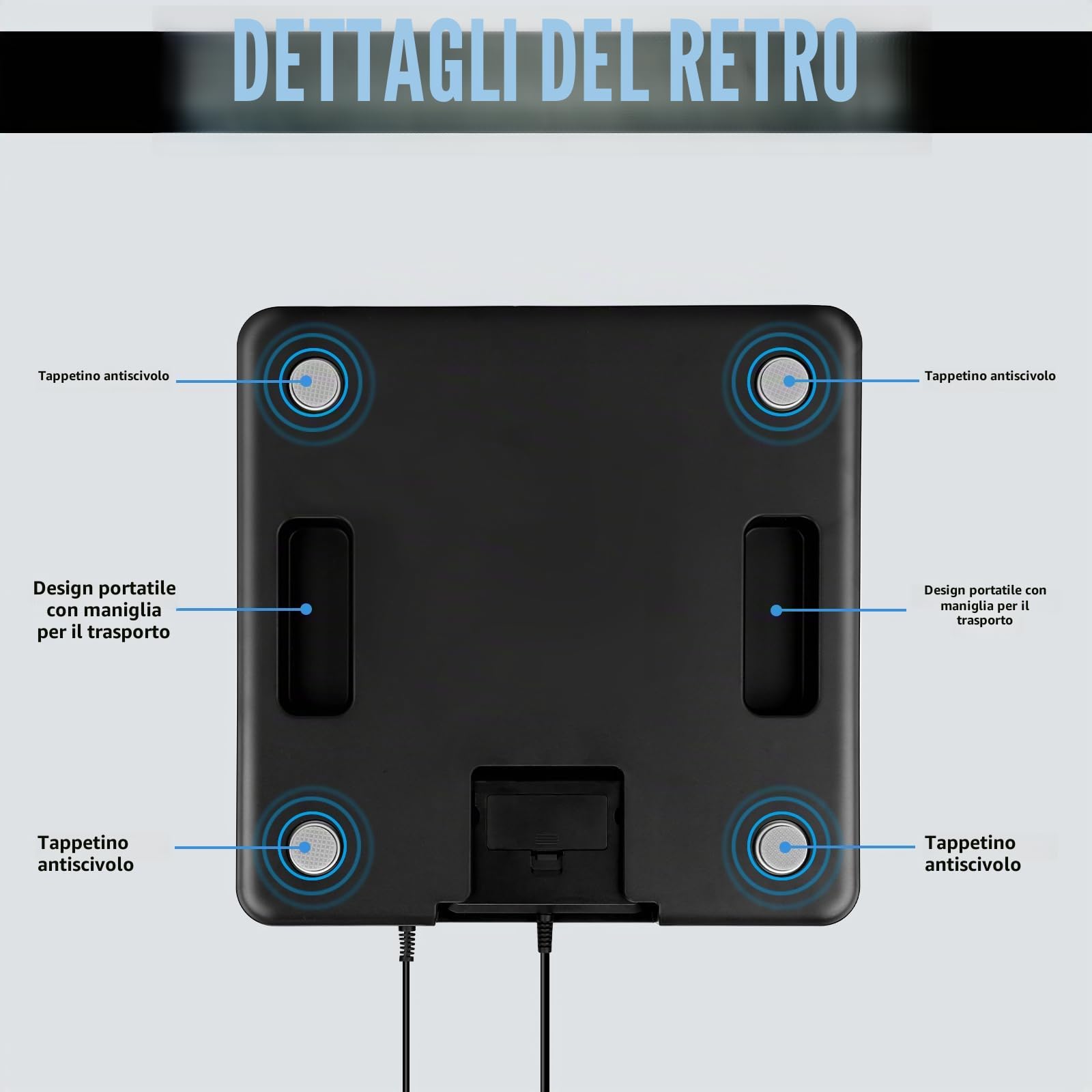 Bilancia Postale Digitale 200kg/440lb 10g/0,35oz con Display LCD e Tara