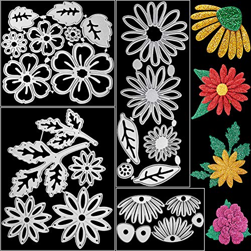 4 Sets of Flower and Leaves Cutting Dies