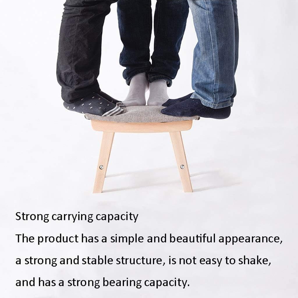 Step Stool Solid Oak, Handmade Footstool for Kitchen Bedroom, Living Room, Bathroom Harvest(D)