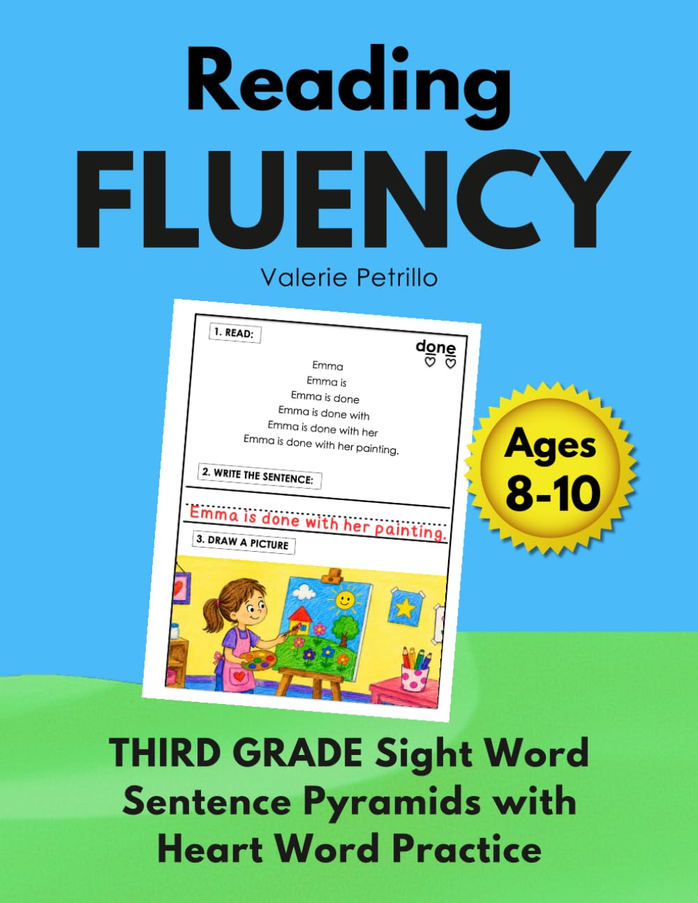 READING FLUENCY: Dolch Sight Word Pyramids for Third Grade: Decodable Sight Word Sentence Pyramids with Heart Word Practice (Fluency Pyramids)