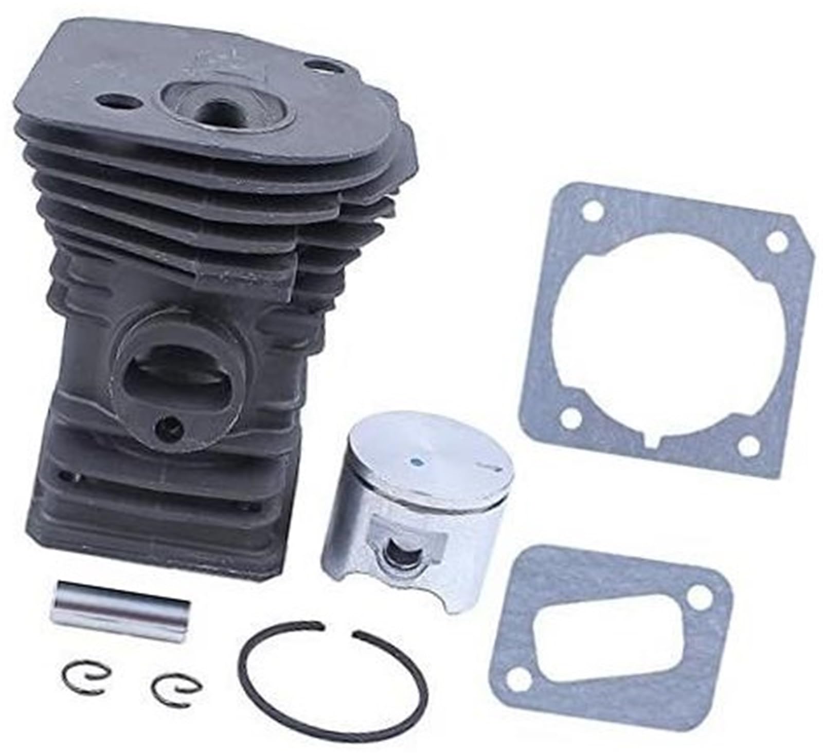 Zestaw tłoka cylindra platerowanego Nikasilem (42 MM) z uszczelką, do piły łańcuchowej Husqvarna, 340 345 E 350EPA, JONSERED, CS 2141 2145 2150 Wymiana pierścienia tłokowego kosiarki