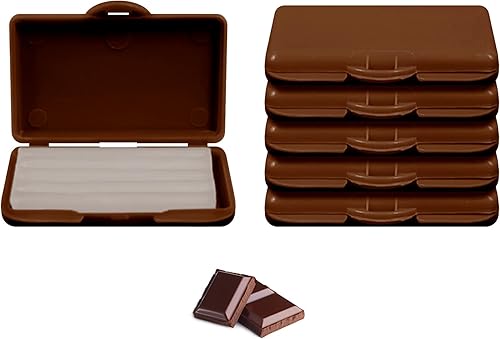 Carmel Cera de ortodoncia en caja perfumada de chocolate, paquete de 12, cera de alivio para aparatos dentales, dientes dañados, cera para pacientes