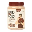 Build My Body Chocolate Peanut Butter Powder Makes 1KG Peanut Butter Spread | 37g Protein | Real Cocoa | Low Fat | Chocolate Peanut Butter Baking & Fitness | 227g x 2Powder | For Smoothies, Baking & Snacking | 410g gallery image