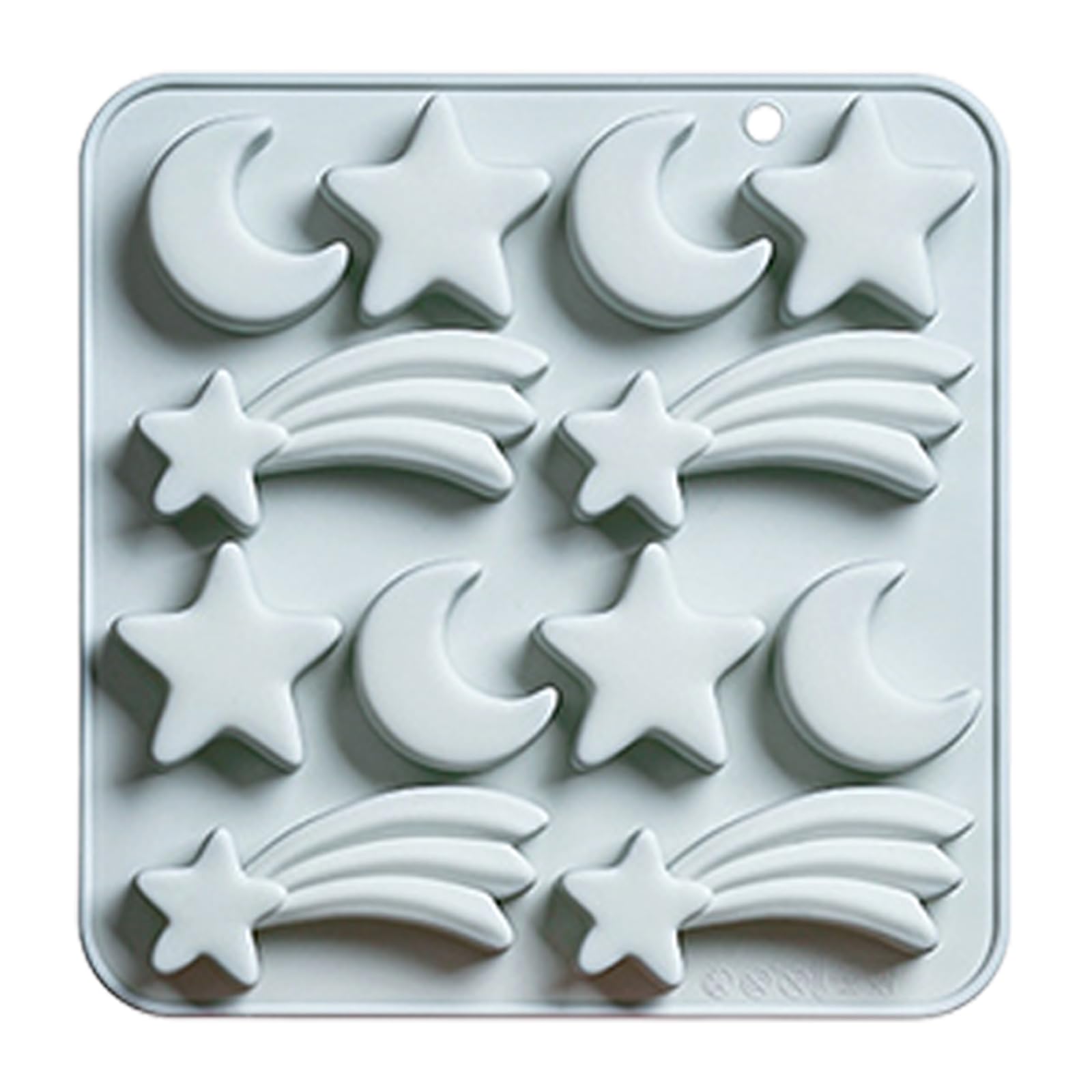 LWHZOFR 12 Cavity Star Pattern Silicone Cake, Easy Release Silicone Resin Mold for Wax Soap Cake Detail Projects Star Shape Wax Mold Tray Resin Casting Soap Decor Batch Pour Tray