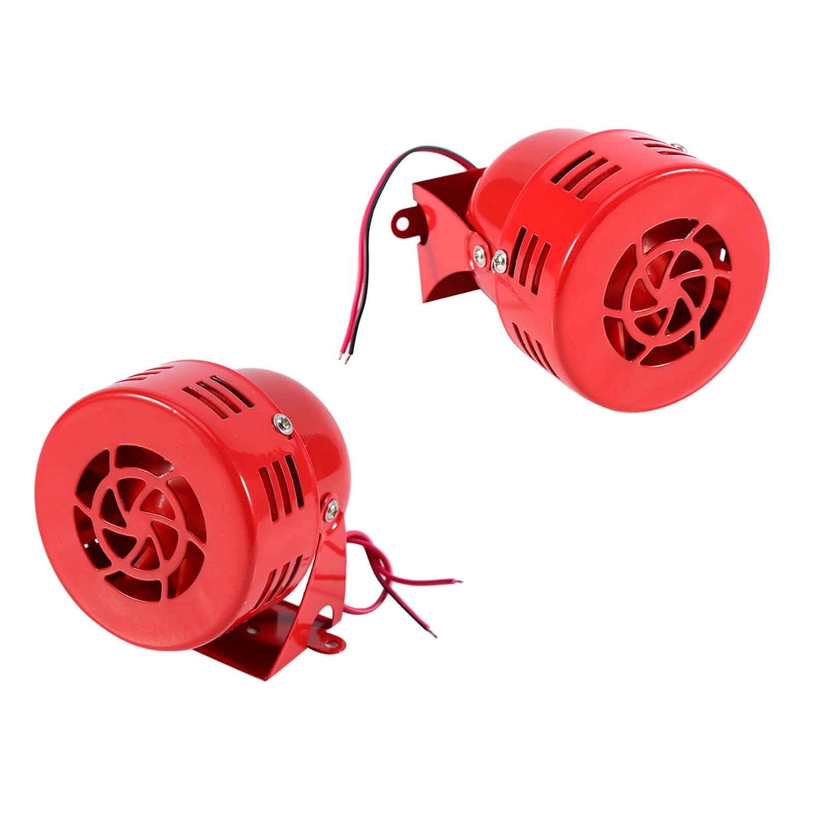110db Red Car, Truck, Motorcycle AirSiren Alarm, 12V Electric, Metal Housing for Security Alarm