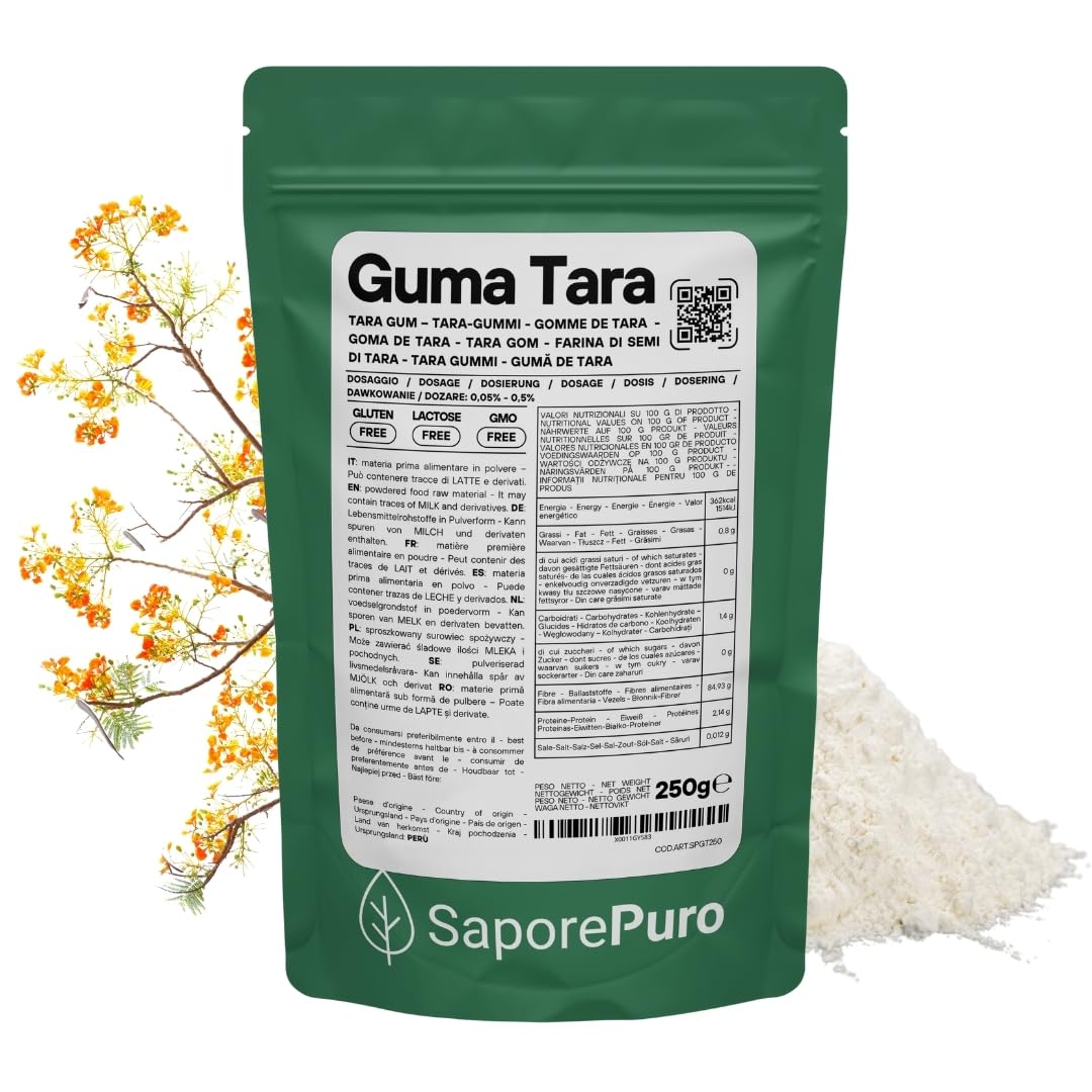 Saporepuro Mąka z nasion Tary - Tara Guma 250 gr