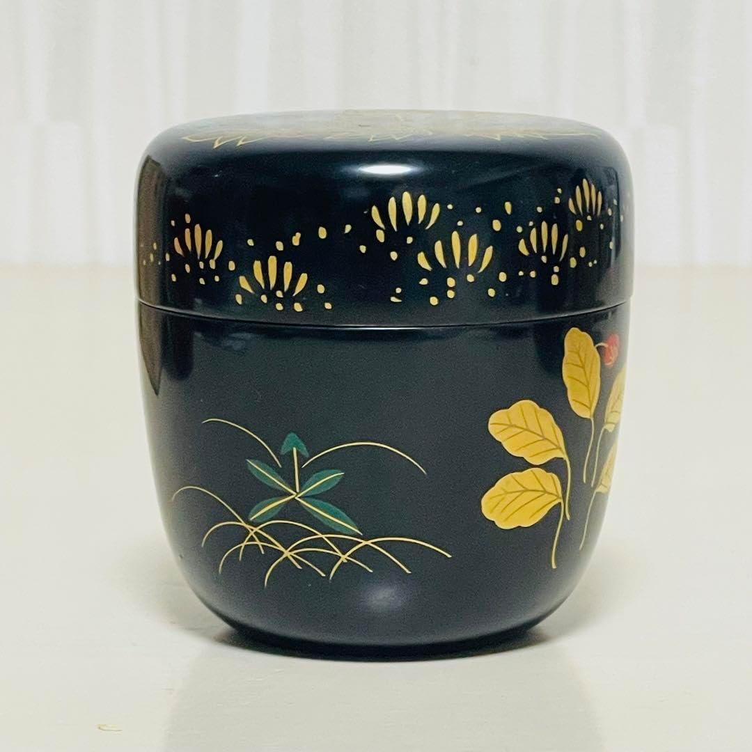 中村湖彩 四季 中棗 茶道具 茶器 漆器 共箱 Amazon.co.jp: 茶道具 中村