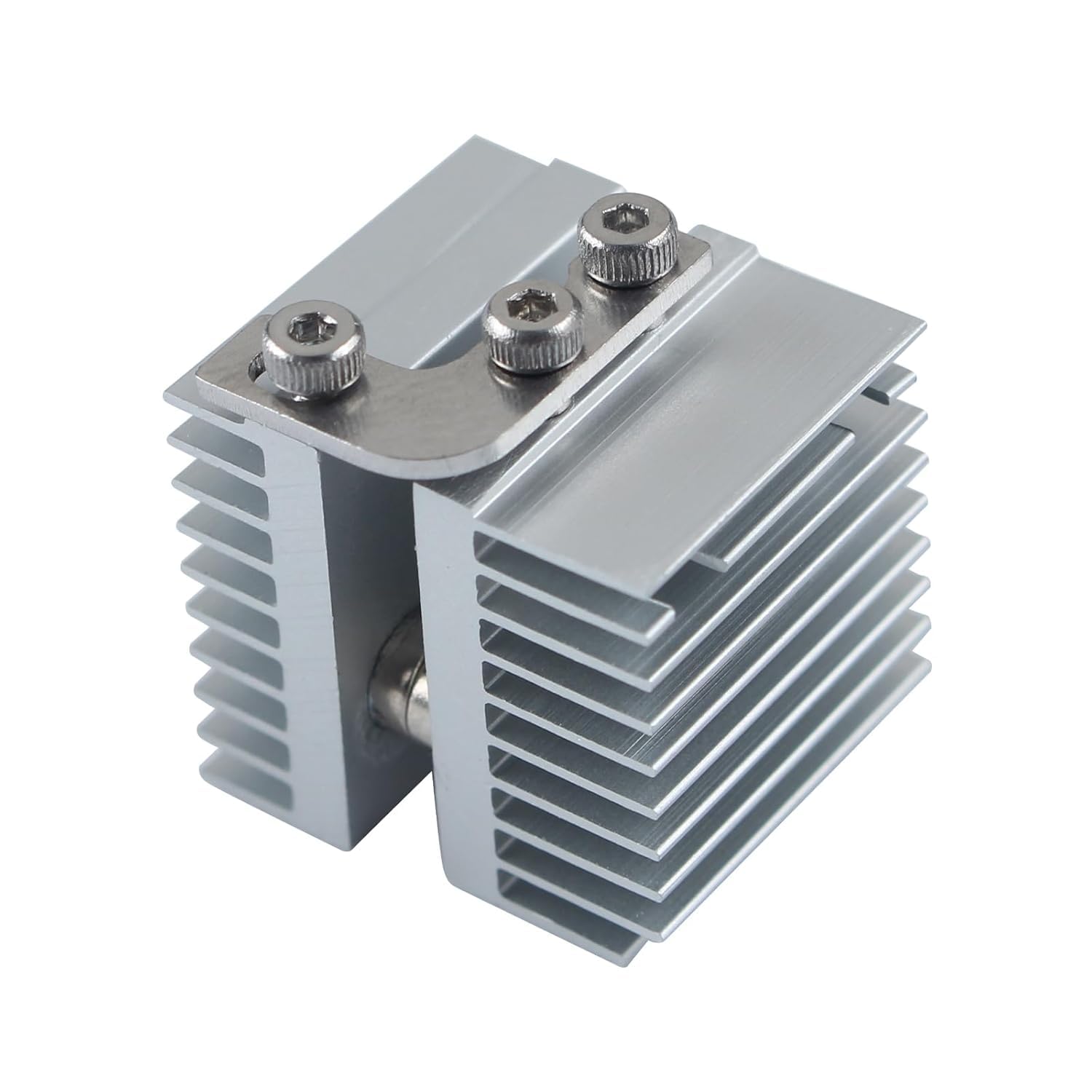 Repuesto de disipador de calor para Flashforg AD5X: radiador disipador de calor de aluminio plateado para cabezal de impresión, bloque de enfriamiento rápido, accesorios de impresora 3D Hotend