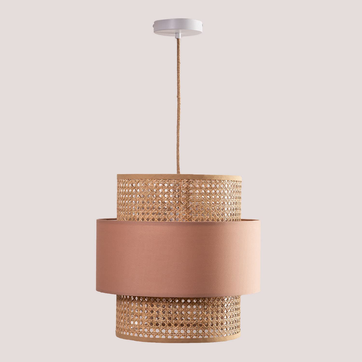 SKLUM Lampe Suspendue en Rotin Satu Nu brun pâle