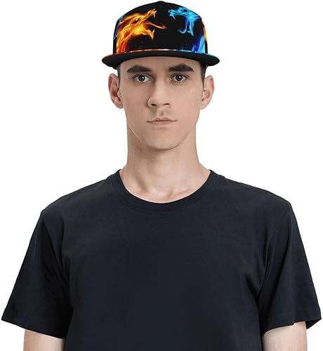 Miniatura 6 de Supdreamc Gorra de béisbol unisex para adultos, gorra de camionero con cierre de presión