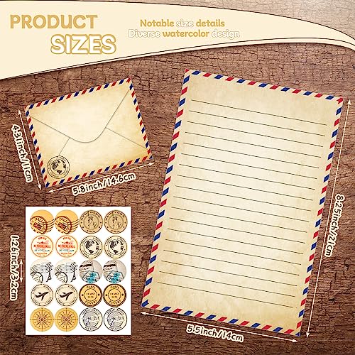 Image of TaoBary 160 Pcs Vintage Airmail Stationery Paper and Envelopes Set