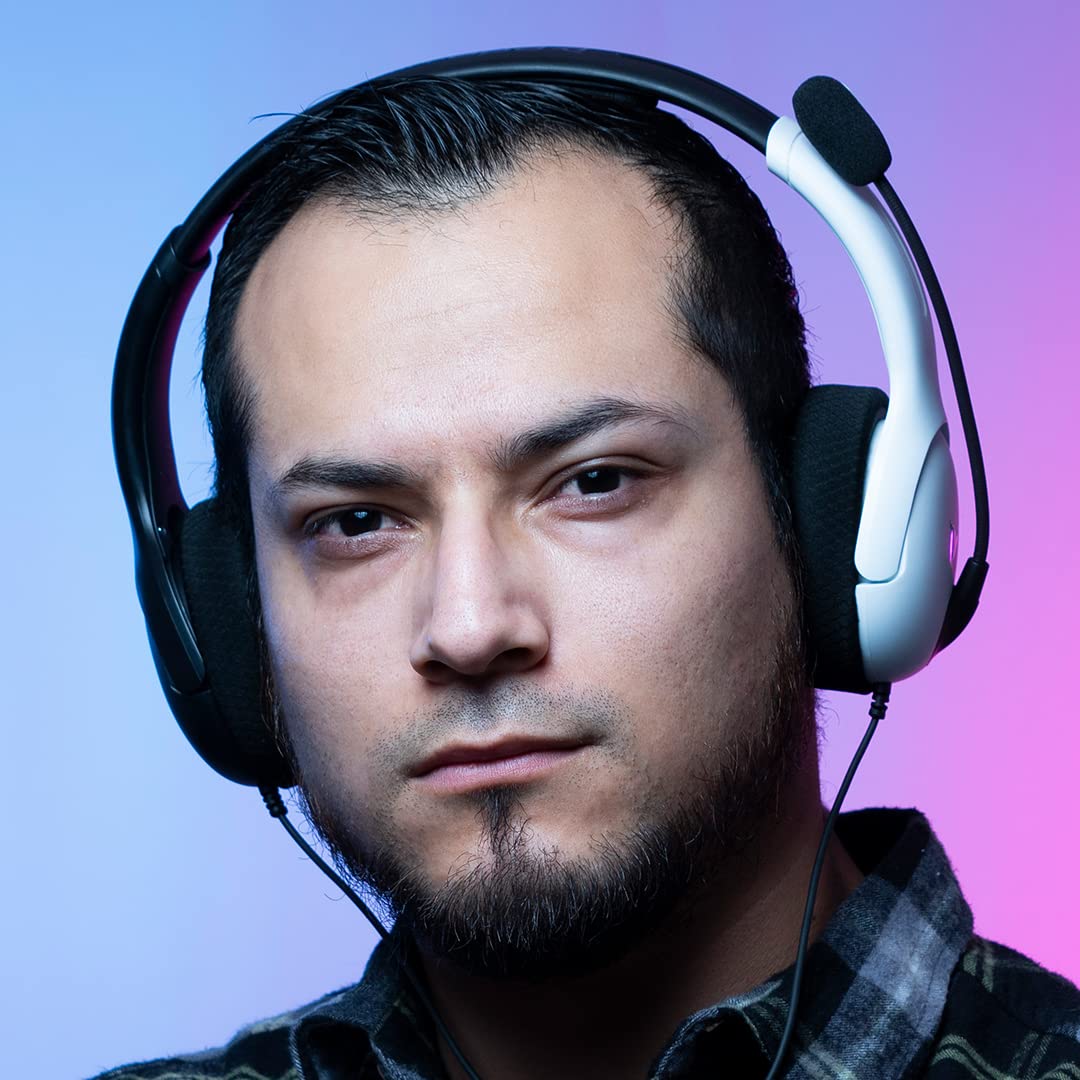 PDP Gaming LVL40 Stereo Headset with Mic for Switch OLED - Noise Cancelling Microphone - Black & White - Nintendo Switch : Everything Else