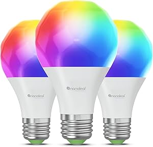 Nanoleaf Matter Essentials E27 LED Bulbs, Pack of 3