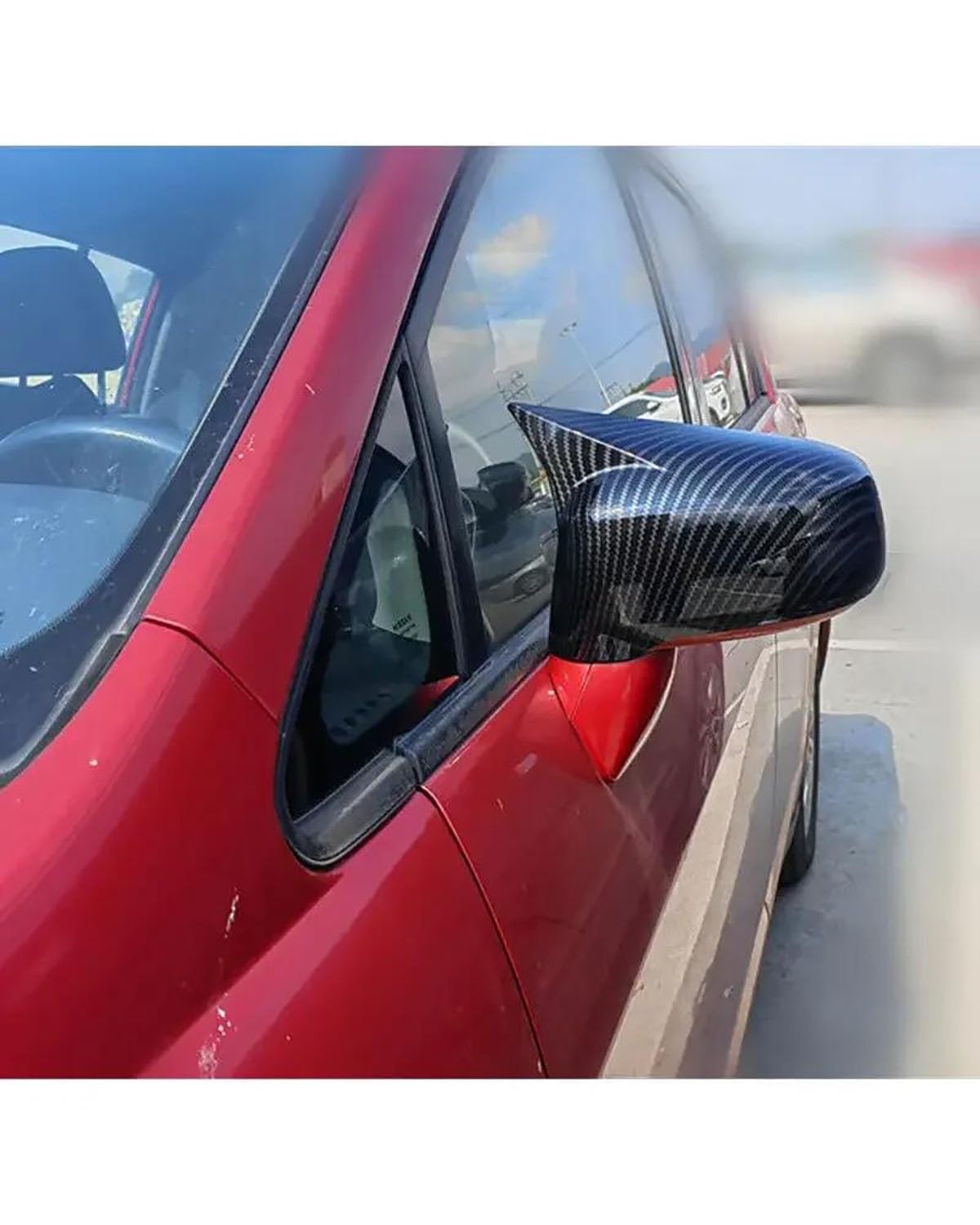 Zaślepki lusterek bocznych pasują do Tiida Hatchback 2004-2010, osłona lusterka bocznego, naklejka na drzwi zewnętrzne, osłona na tylne lusterka, karbonowe nakładki na lusterko wsteczne (czarny połysk