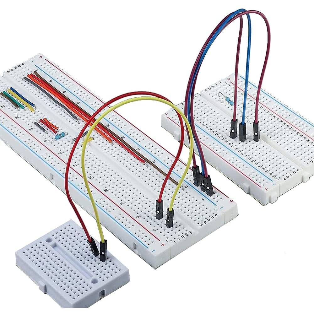 MMOBIEL 6 pezzi PCB a 400 punti senza saldatura per prototipo di mockup Compatibile con progetti destinati a singoli Arduino, Raspberry Pi 2 3 4 Blocchi di connessione di distribuzione Shield