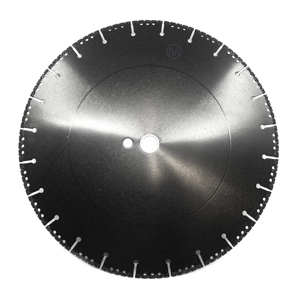 Benchmark Abrasives 14" Vacuum Brazed Demolition Blade for Angle Grinder 1" Arbor Circular Saw Blades Concrete Grinding Wheel for Cutting Wood, Metals, Brick Ceramic Tile Aluminum, Fiberglass