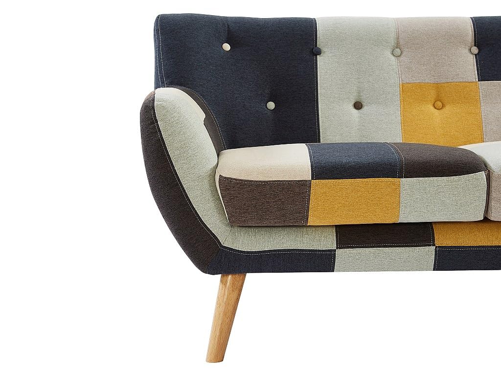Vente-unique Couchgarnitur 3+1 - Patchwork - Mehrfarbig - SERTI II