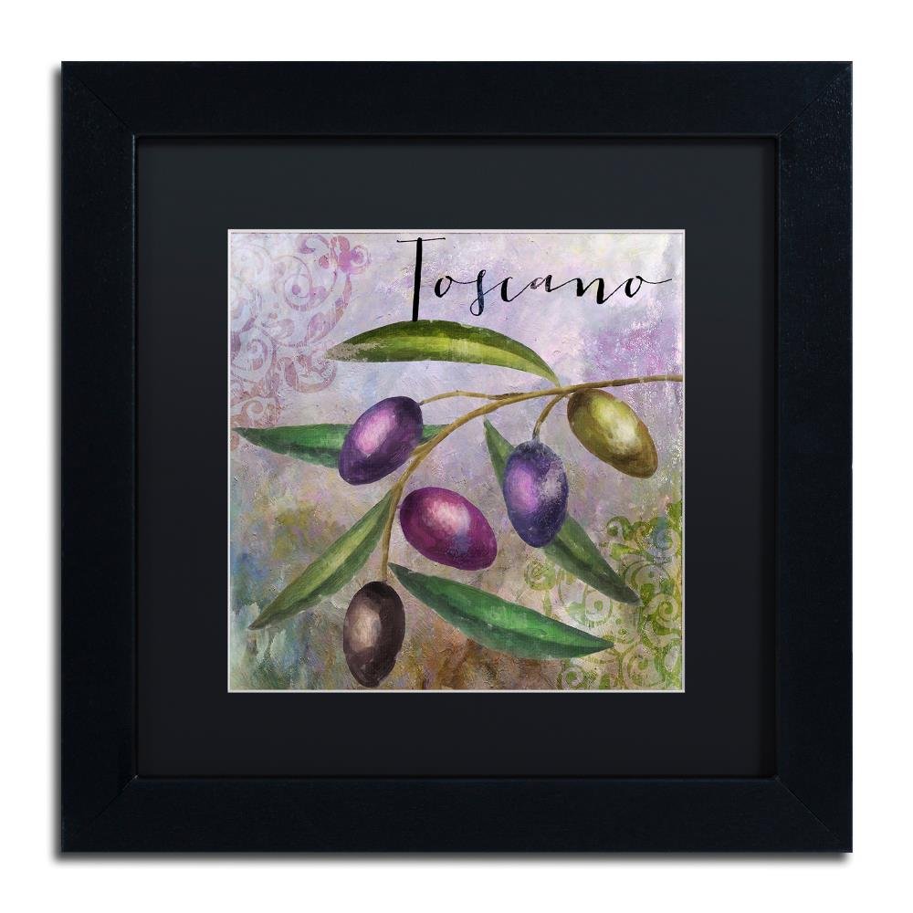 Olivia II by Color Bakery, Black Matte, Black Frame 11x11-Inch