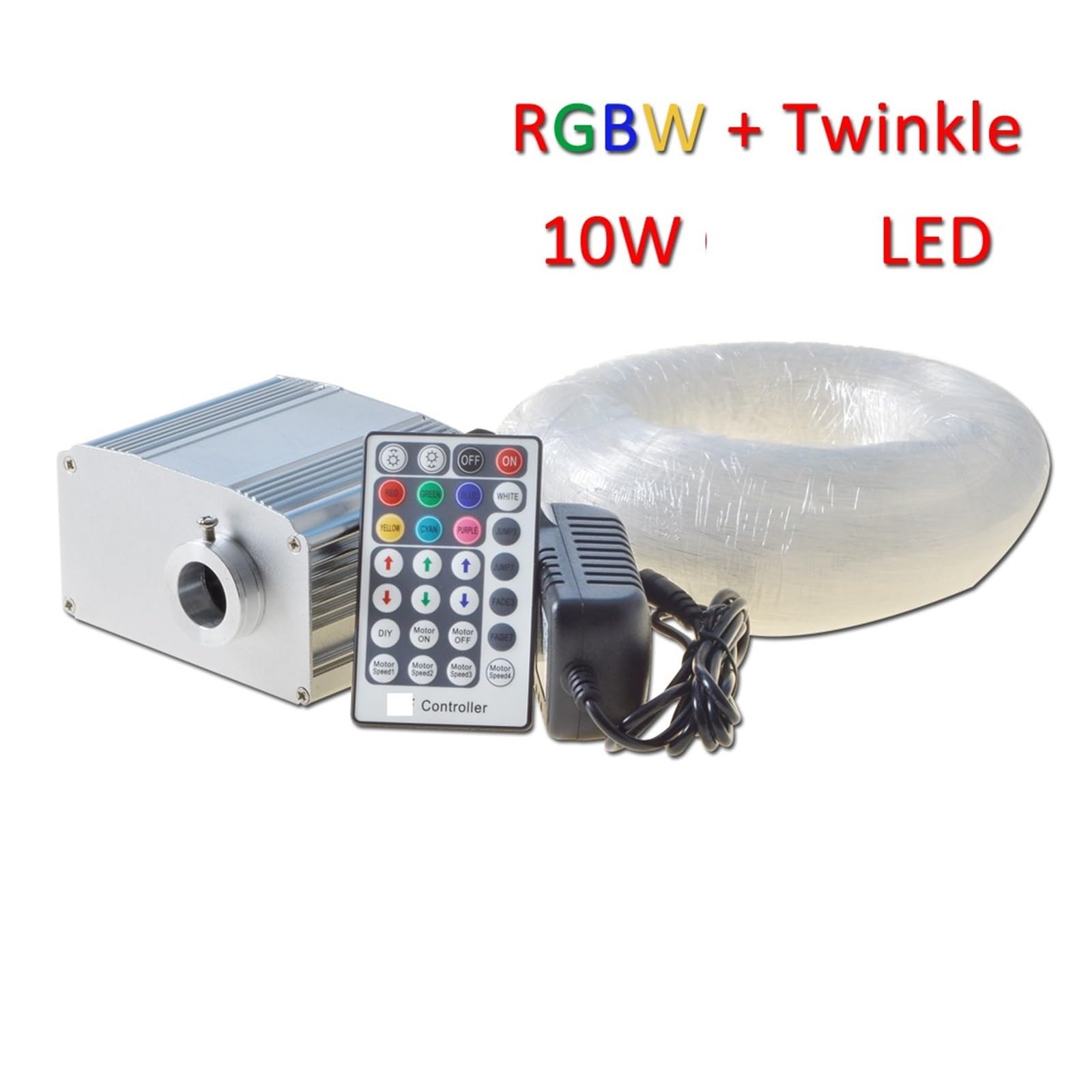 10W światłowód RGBW Twinkle LED Star Zestaw oświetlenia sufitowego, 250 szt. 0,75mm Fibra Optica,Wytrzymały(MK-L250)