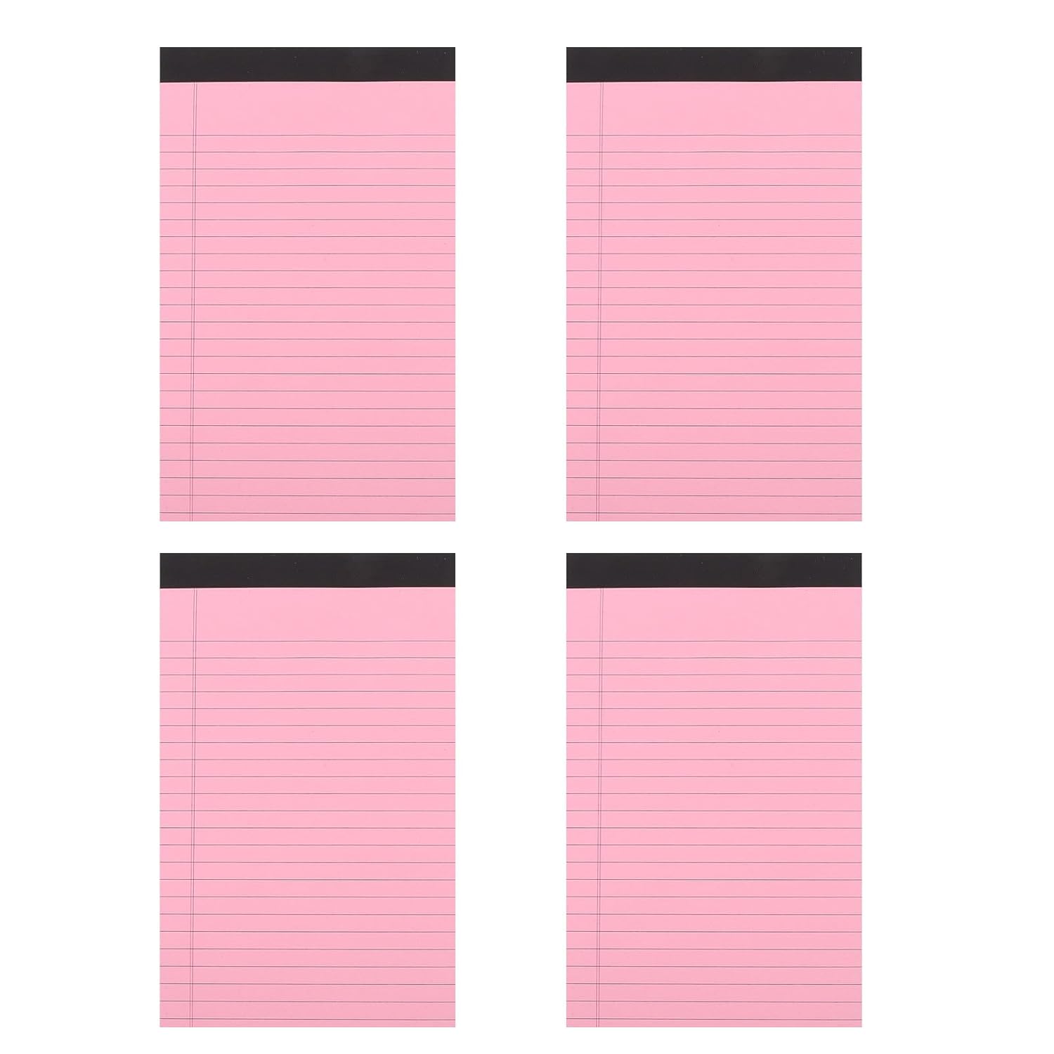SHERCHPRY 4pcs A5 Legal Notepad Lined Tearable Memo Pads Wide Ruled Paper Portable Pocket Notebook for Office Study and Daily Notes