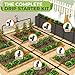 CARPATHEN Drip Irrigation System - Adjustable Quick Connect Irrigation System for Gardens up to 131ft, Raised Beds - Complete Garden Watering System - 1/4 Emitters, 1/2