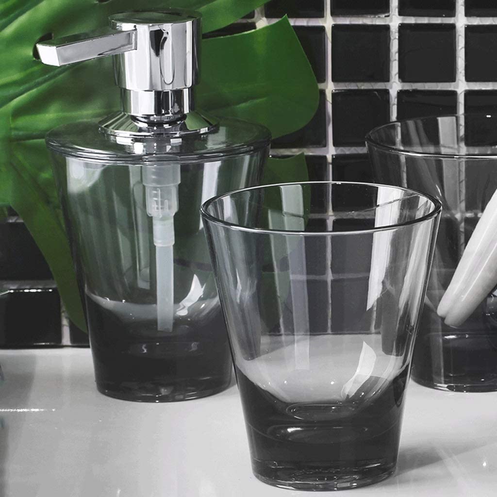 Nachfüllbare Seifenspender Acryl-Lotion-Flasche, klarer Seifenspender mit silberner Pumpe, lila, nachfüllbarer Seifenspender, 6,7 Unzen, für Küchenarbeitsplatte Für Küchenbad