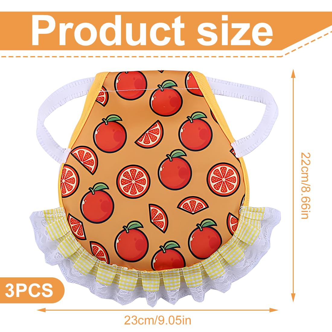 3 Piezas Sillín de Pollo,Delantal de Protección de Aves de Corral,Protección elástica,Productos para el cuidado de gallinas pequeñas y medianas, 3 estilos (22x23cm)