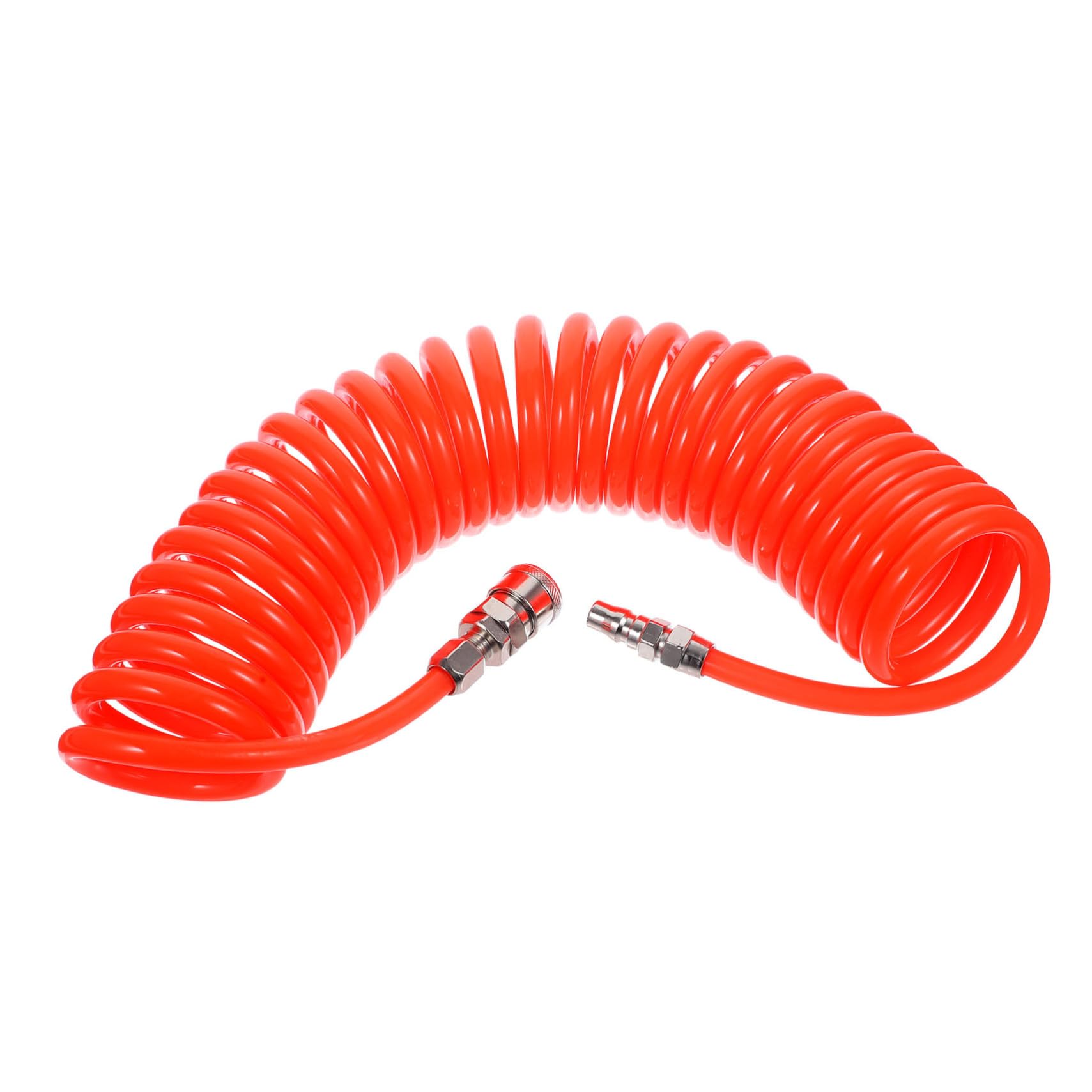 Tuyau d'air comprimé PU télescopique flexible ressort 6m connecteur compresseur