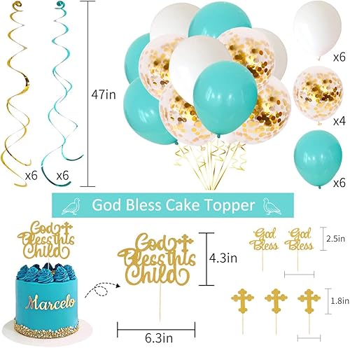 Miniatura 5 de Decoraciones de bautismo para niños decoraciones de primera comunión decoración de bautizo suministros de fiesta de primera comunión suministros de