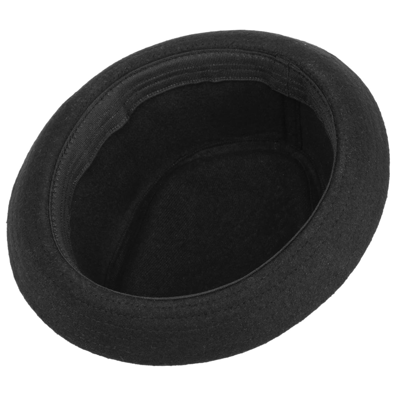 Lipodo Diamond Crown Herringbone Wollhut Pork Pie Fedora mit Innenfutter Stoffhut Damen Herren Sommer Winter