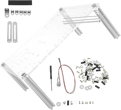 Open Air PC Case Rack Motherboard Stand Compatible Micro ATX Chassis DIY Computer Frame Workbench for Gaming and Repair