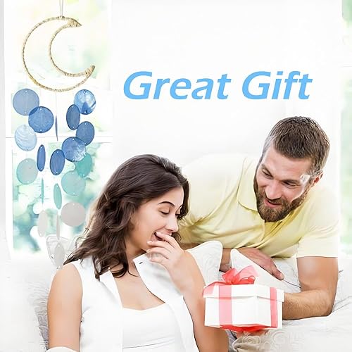 Miniatura 7 de Campanillas de viento para exteriores, carillones de viento hechos a mano para interiores y exteriores, decoración de jardín de estilo costero, gran