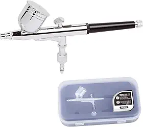 Fengda Aerógrafo Profissional de Dupla Ação Timbertech Bd-130 Montado com Bicos e Agulhas de 0,3 Mm para Decoração de Bolos, Pintura, Tatuagem, Modelos de Arte, Artesanato e Assim por Diante