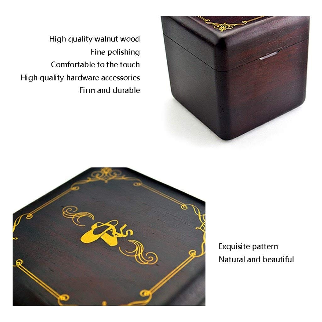 Scatola Musicale Music Box Decorazione di Regalo di Compleanno del Regalo di Compleanno del Contenitore di Musica di Balletto di Rotazione Carillon Dancing