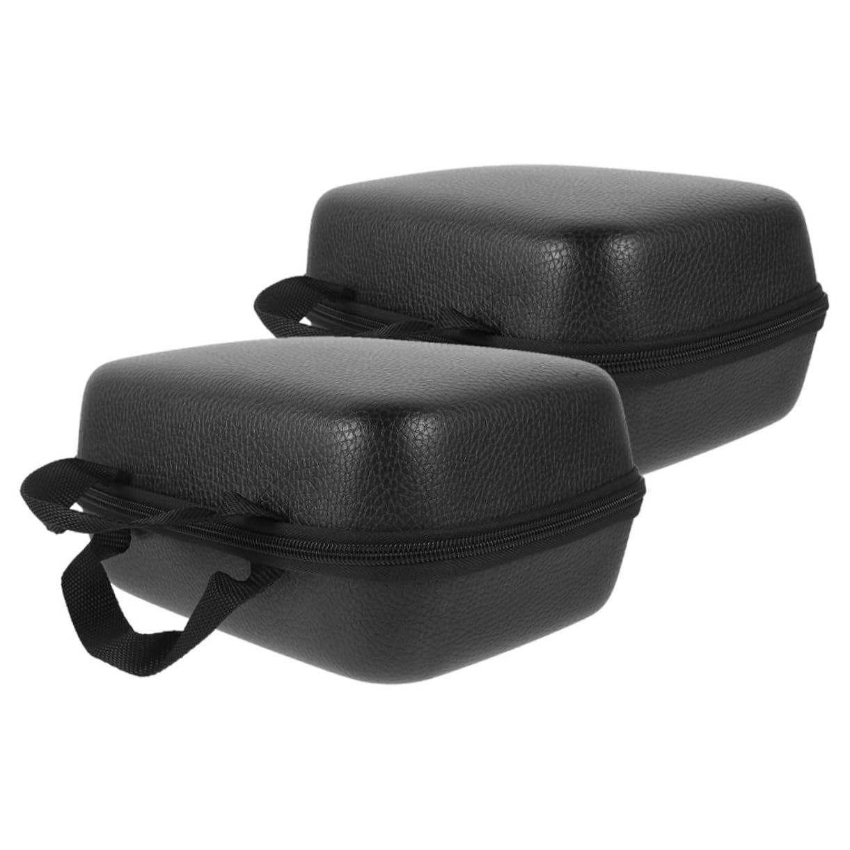 Set 2 Borse Protettive per Mulinelli da Pesca in Eva Nero, Leggere e Resistenti Agli Urti, Custodia per Trasporto e Conservazione Sicura del Mulinello