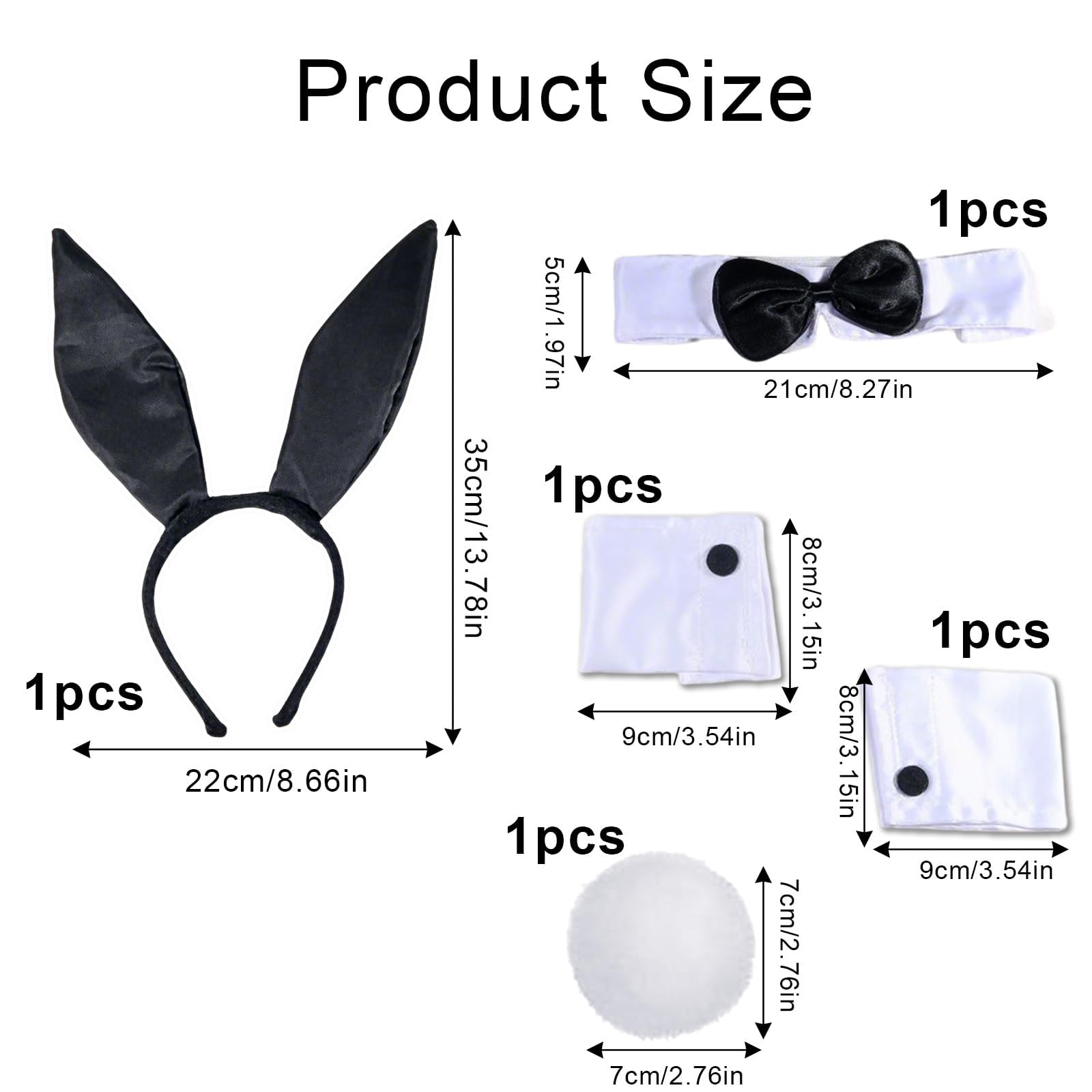 nuneoeuo 5 Pcs Bunny Suit Set - Image 2