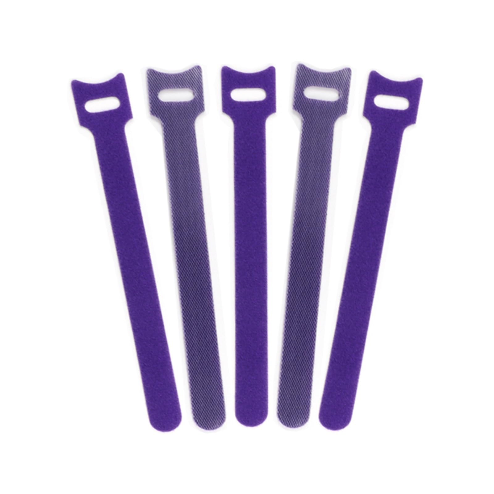 Data Cable Tie 100pcs Cable Ties 200mm Reusable Fastener Hook and Loop Wire Tie Adjustable Straps Organizer Fastening Tape for Cord Organization(Purple)