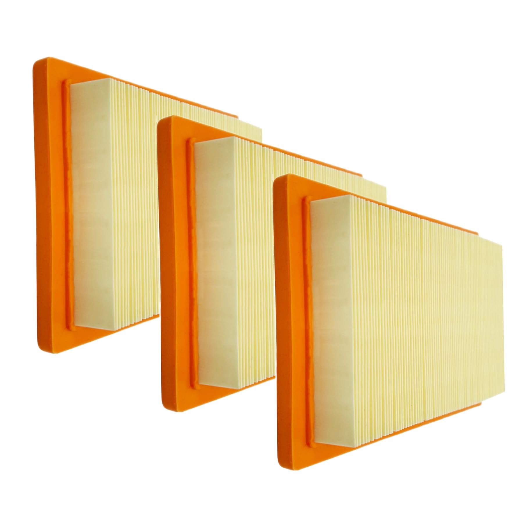 Lot de 3 filtres à air 0J8478 pour générateur Ge-Nerac 14-22 kW 2013 + série Evolution Series Home Standby moteur refroidi par air V-Twin 990CC et 999CC Rep 0J8478S (orange)